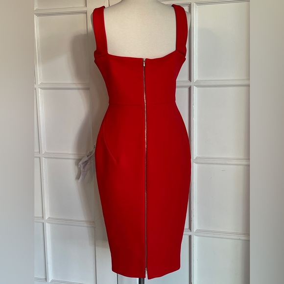 VICTORIA BECKHAM Matte Crepe Curve Cami Fitted Dress UK12 /US8 - Picture 3 of 10